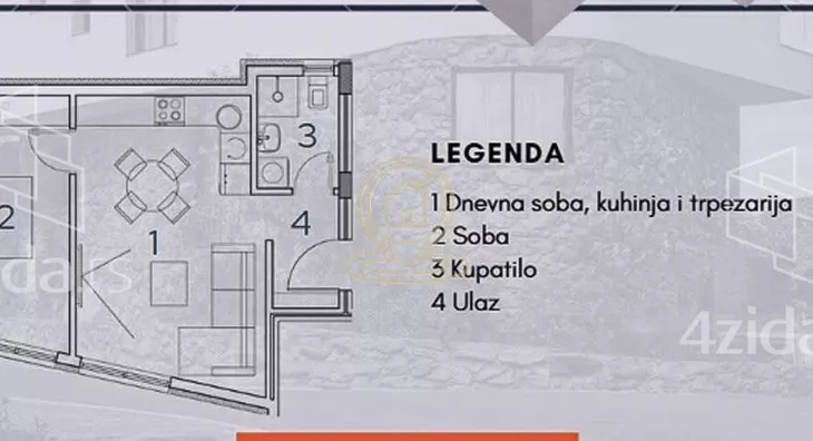 Jednoiposoban stan | 4zida