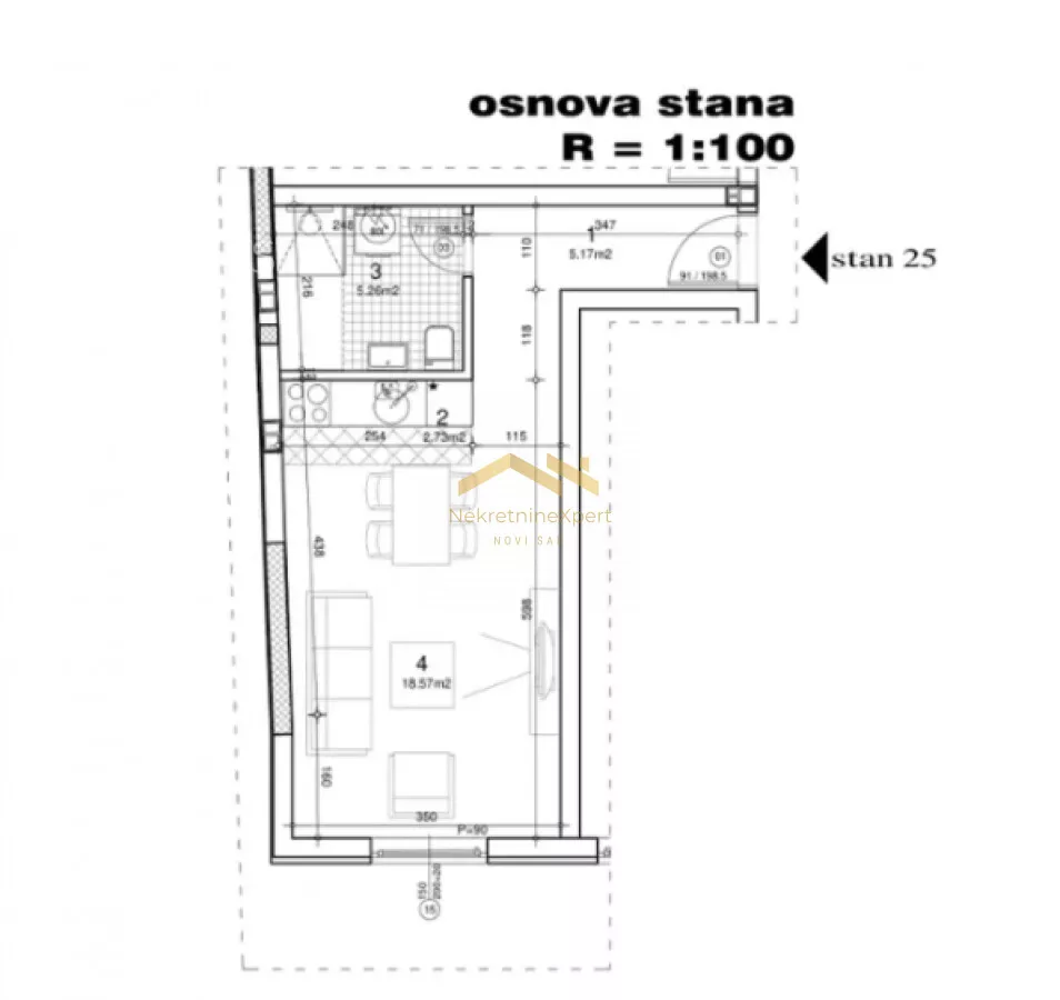 Jednosoban stan | 4zida