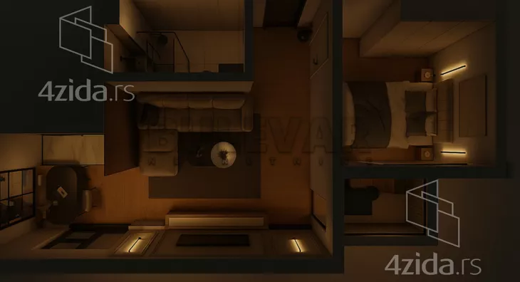 Jednoiposoban stan | 4zida