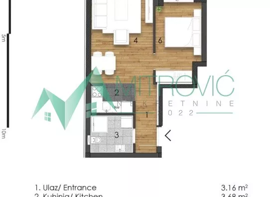 Dvosoban stan | 4zida