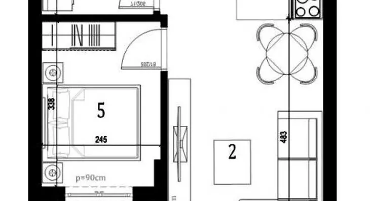 Jednoiposoban stan | 4zida