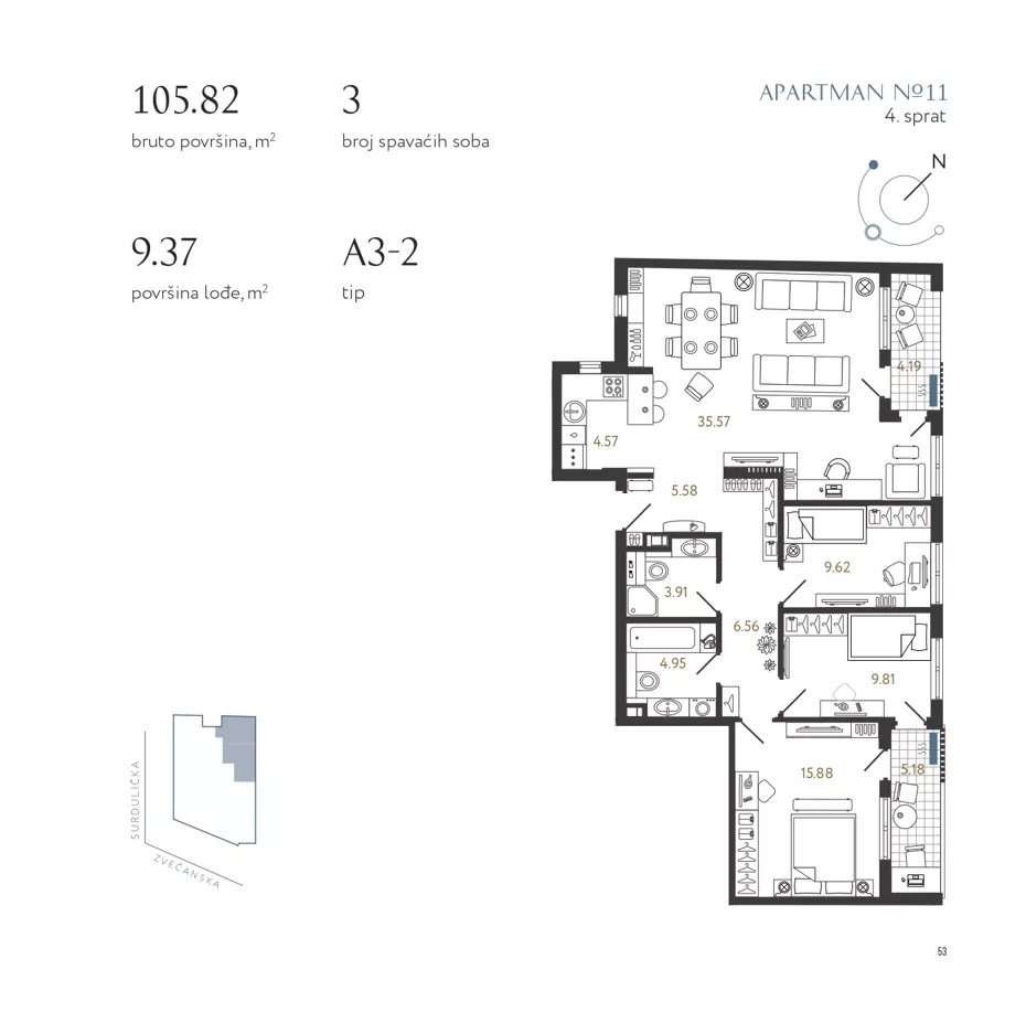 Četvorosoban | 4zida
