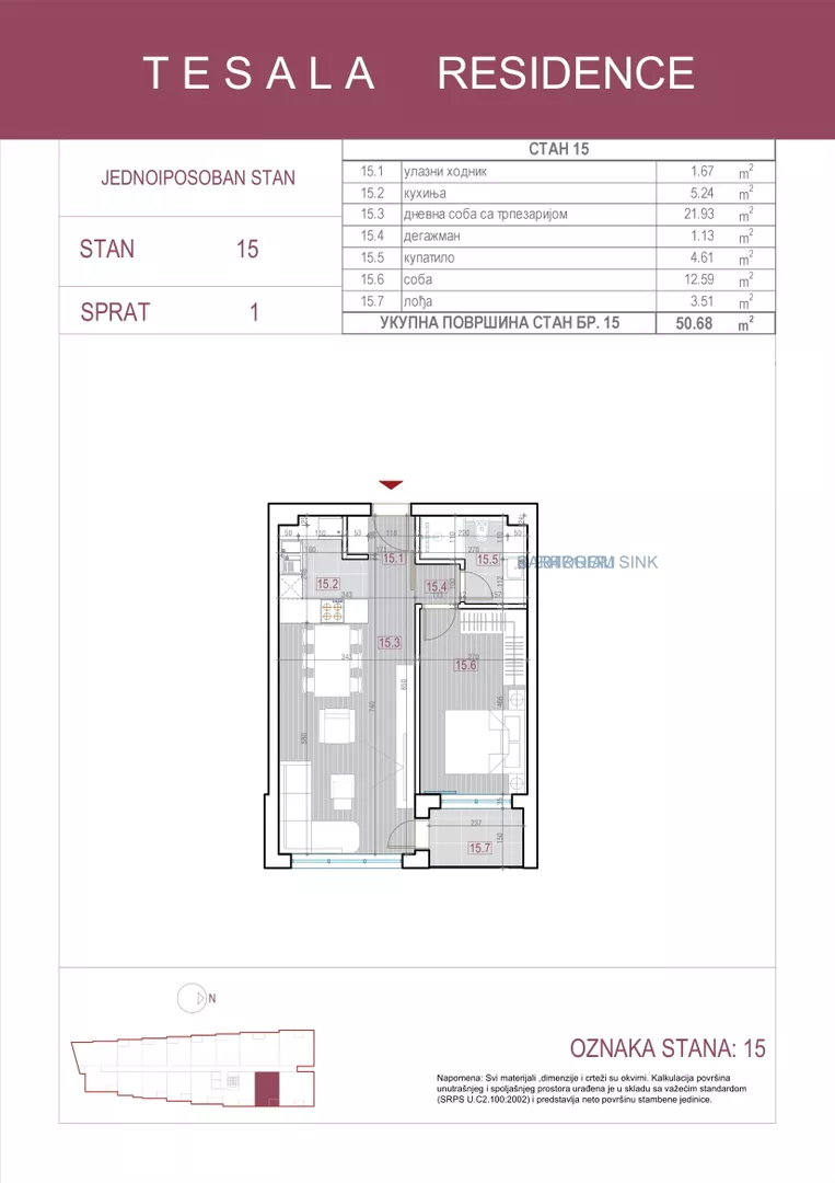Jednoiposoban stan | 4zida