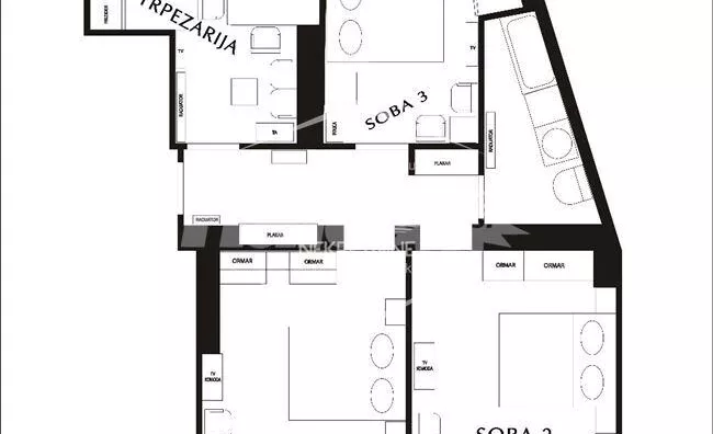 Trosoban stan | 4zida