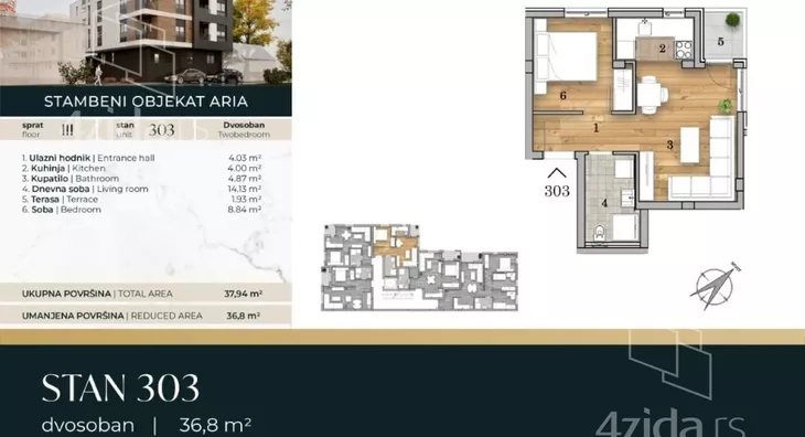 Dvosoban stan | 4zida