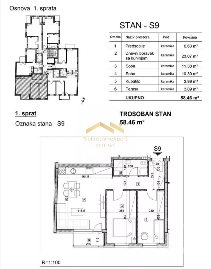 Trosoban stan | 4zida