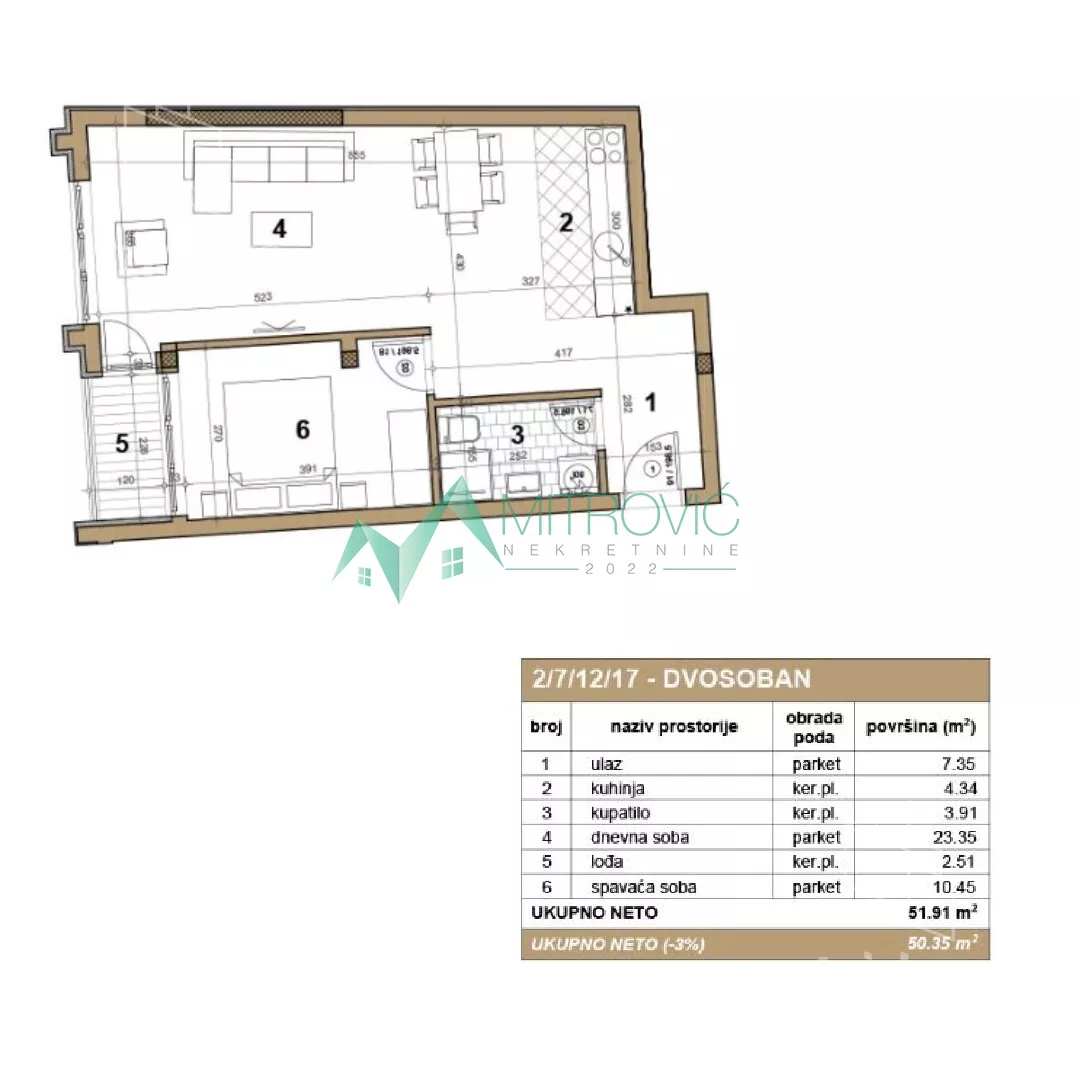 Dvosoban stan | 4zida