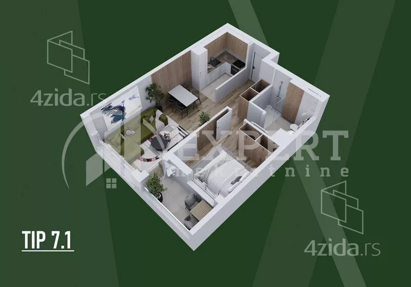 Dvosoban stan | 4zida