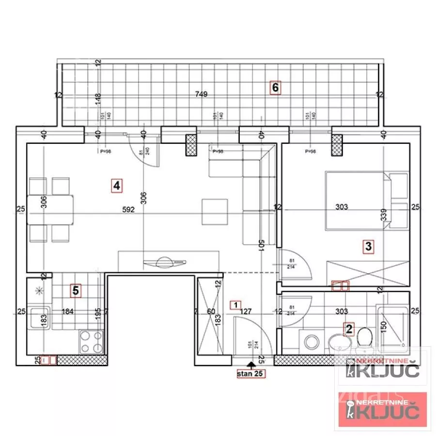 Dvosoban stan | 4zida