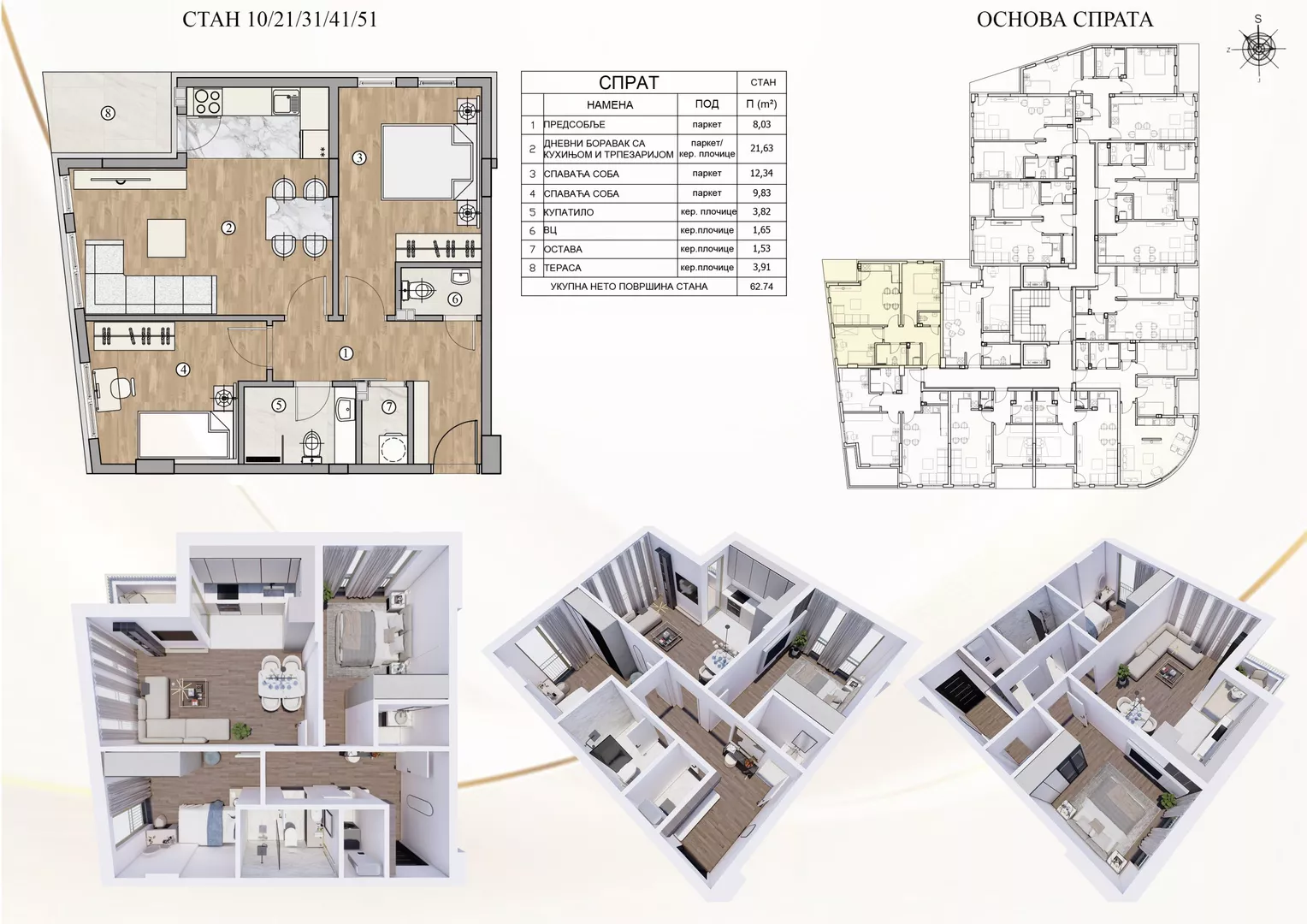 Dvosoban stan | 4zida