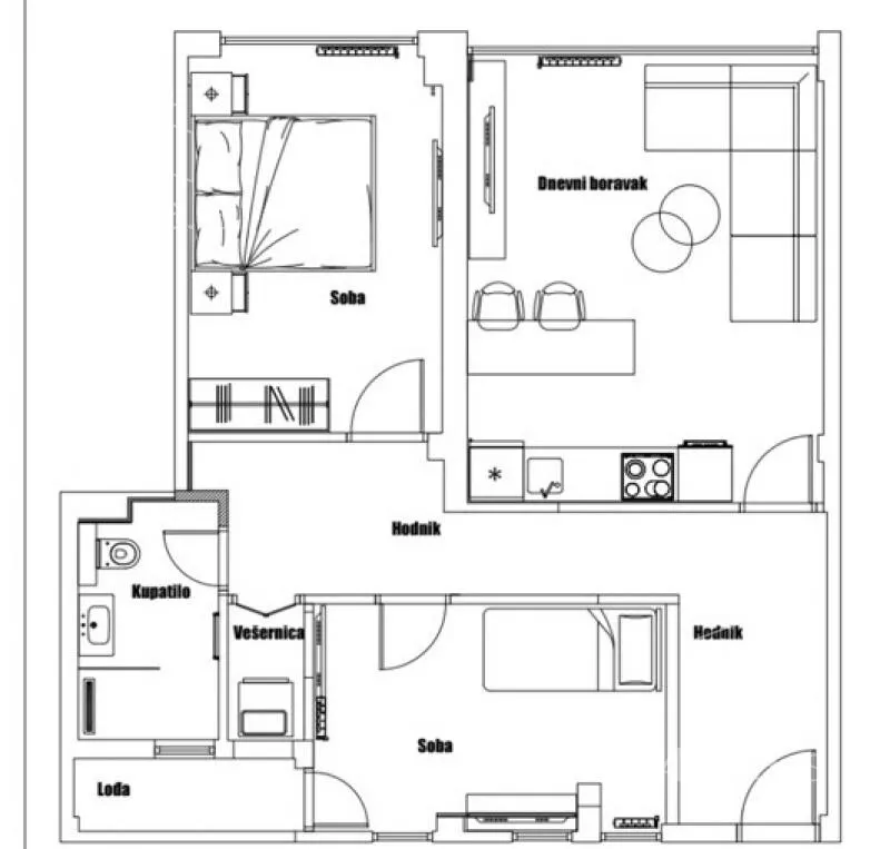 Dvoiposoban stan | 4zida