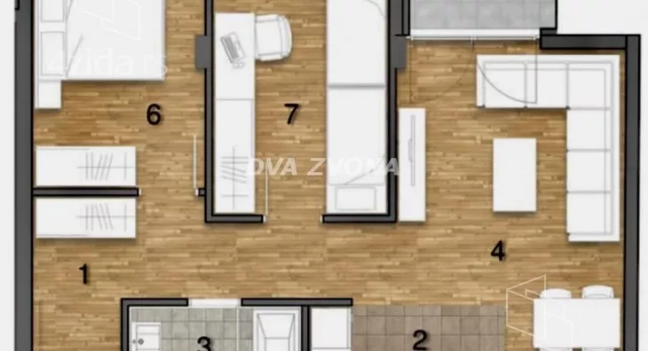 Trosoban stan | 4zida