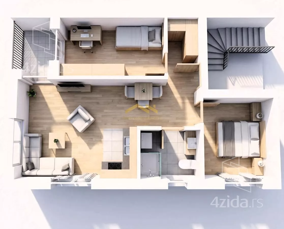 Dvoiposoban stan | 4zida