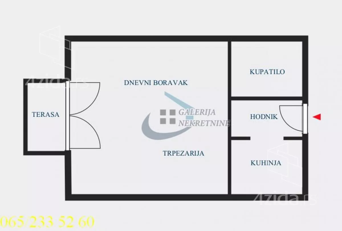 Jednosoban stan | 4zida