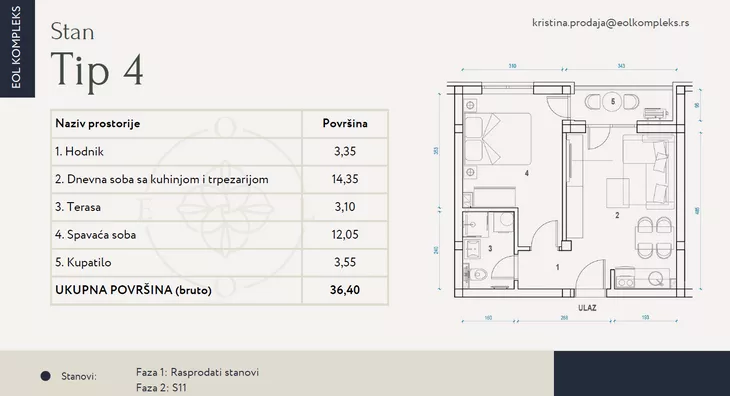 Jednosoban stan | 4zida
