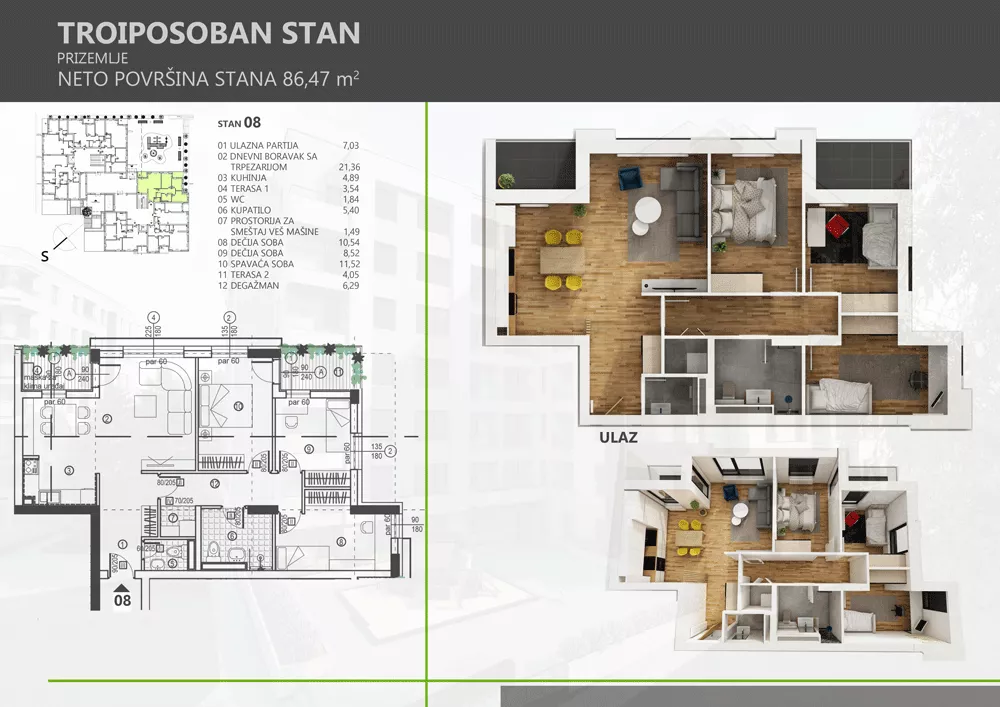 Troiposoban stan | 4zida