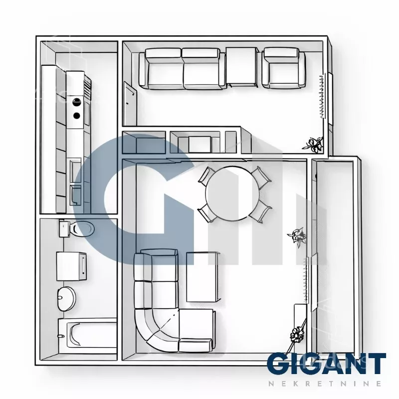 Jednoiposoban stan | 4zida