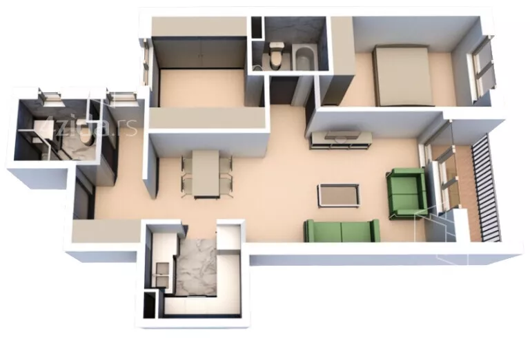 Dvoiposoban stan | 4zida