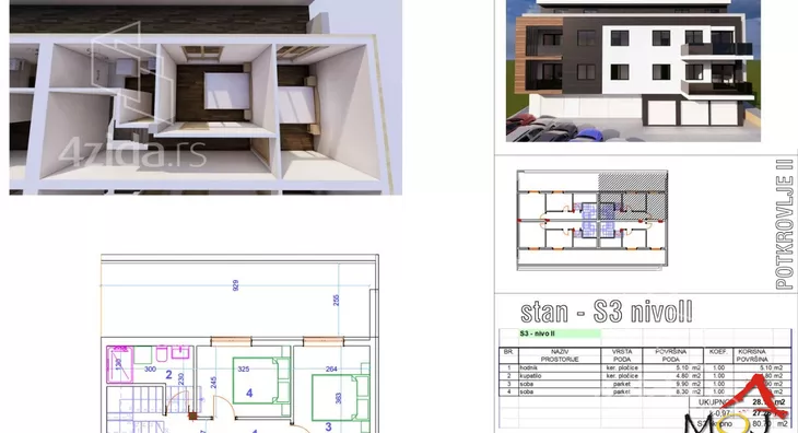 Troiposoban stan | 4zida