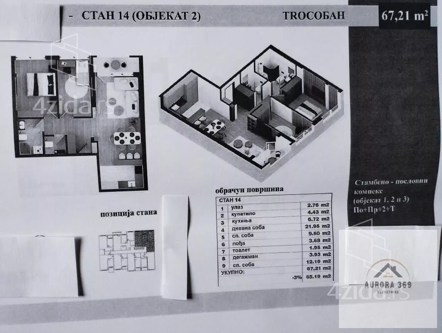 Trosoban stan | 4zida