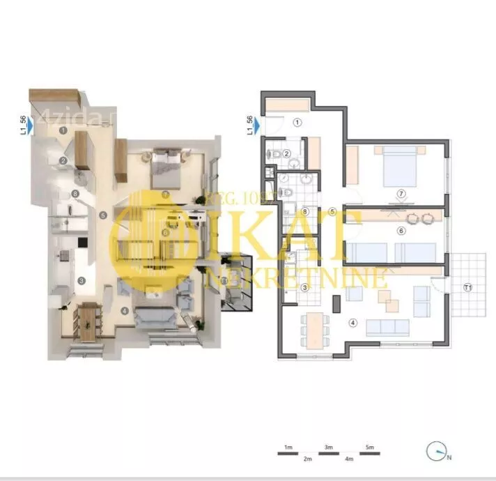 Trosoban stan | 4zida