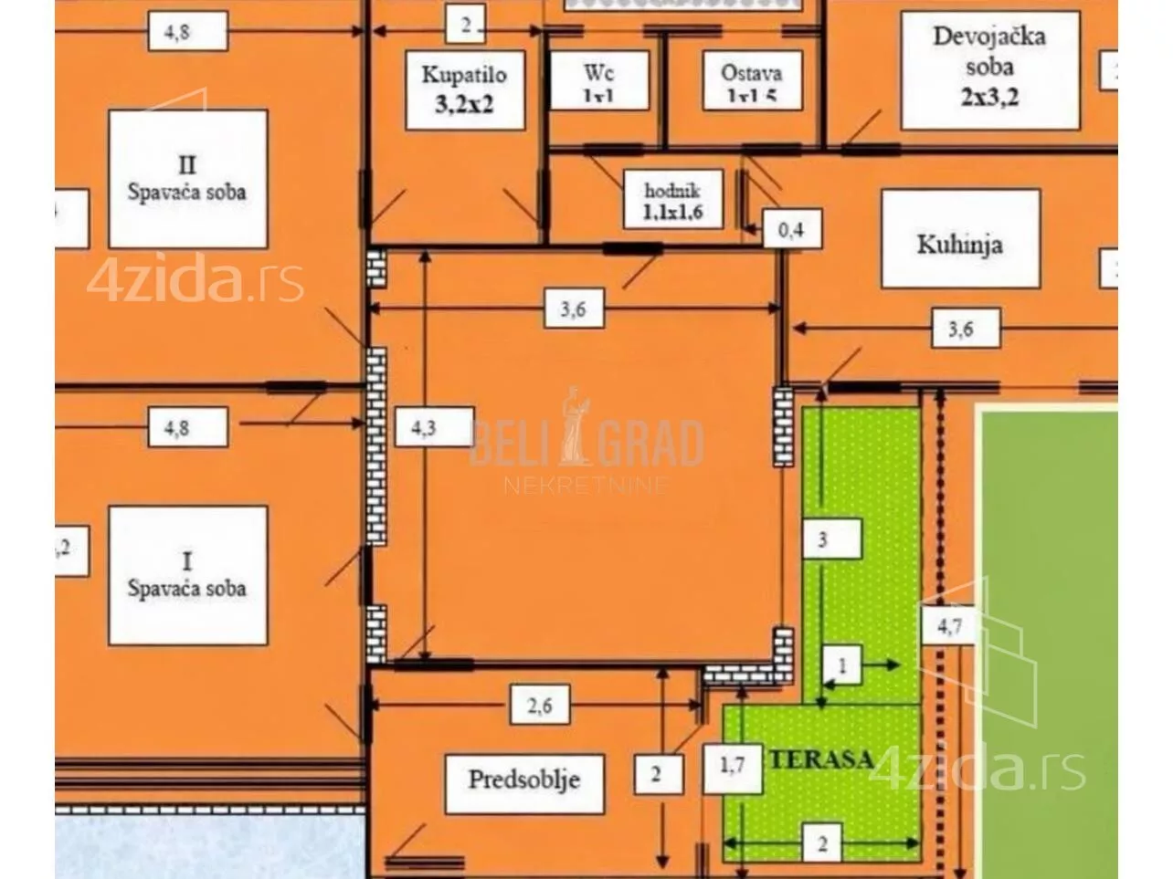 Troiposoban stan | 4zida