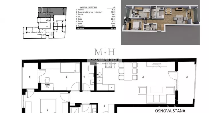 Trosoban stan | 4zida