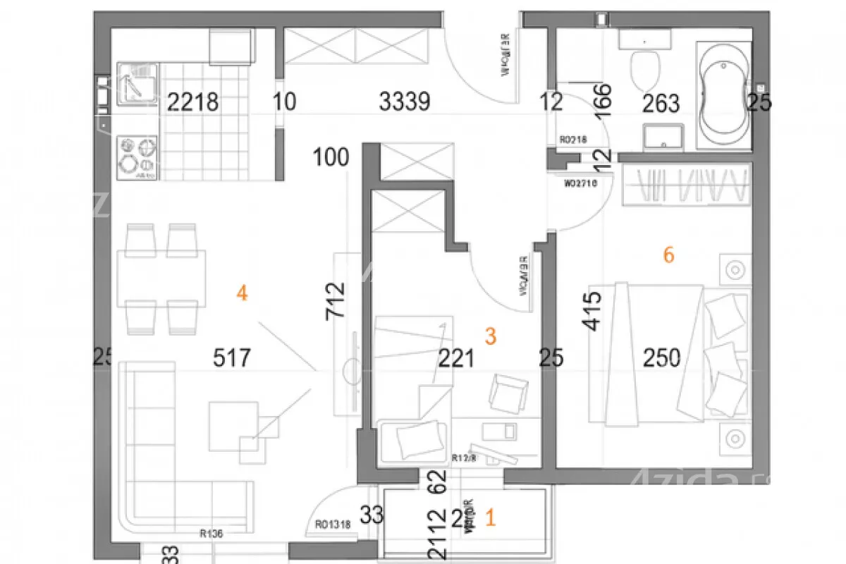 Trosoban stan | 4zida