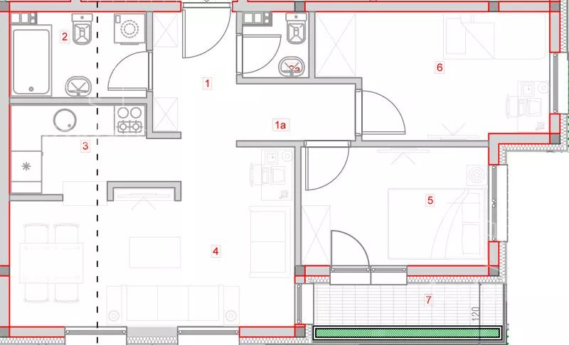 Trosoban stan | 4zida
