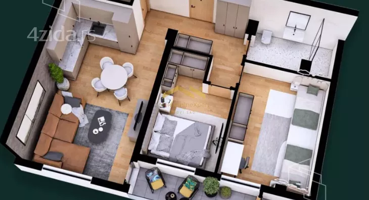 Trosoban stan | 4zida