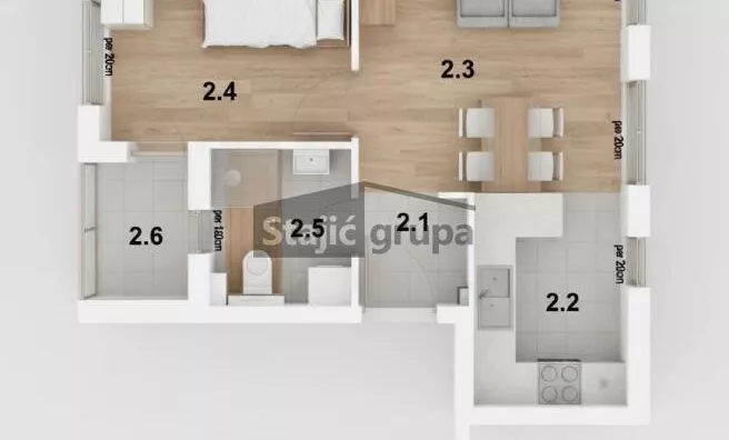 Jednoiposoban stan | 4zida