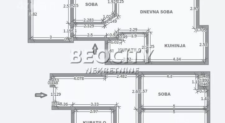 Četvoroiposoban stan | 4zida