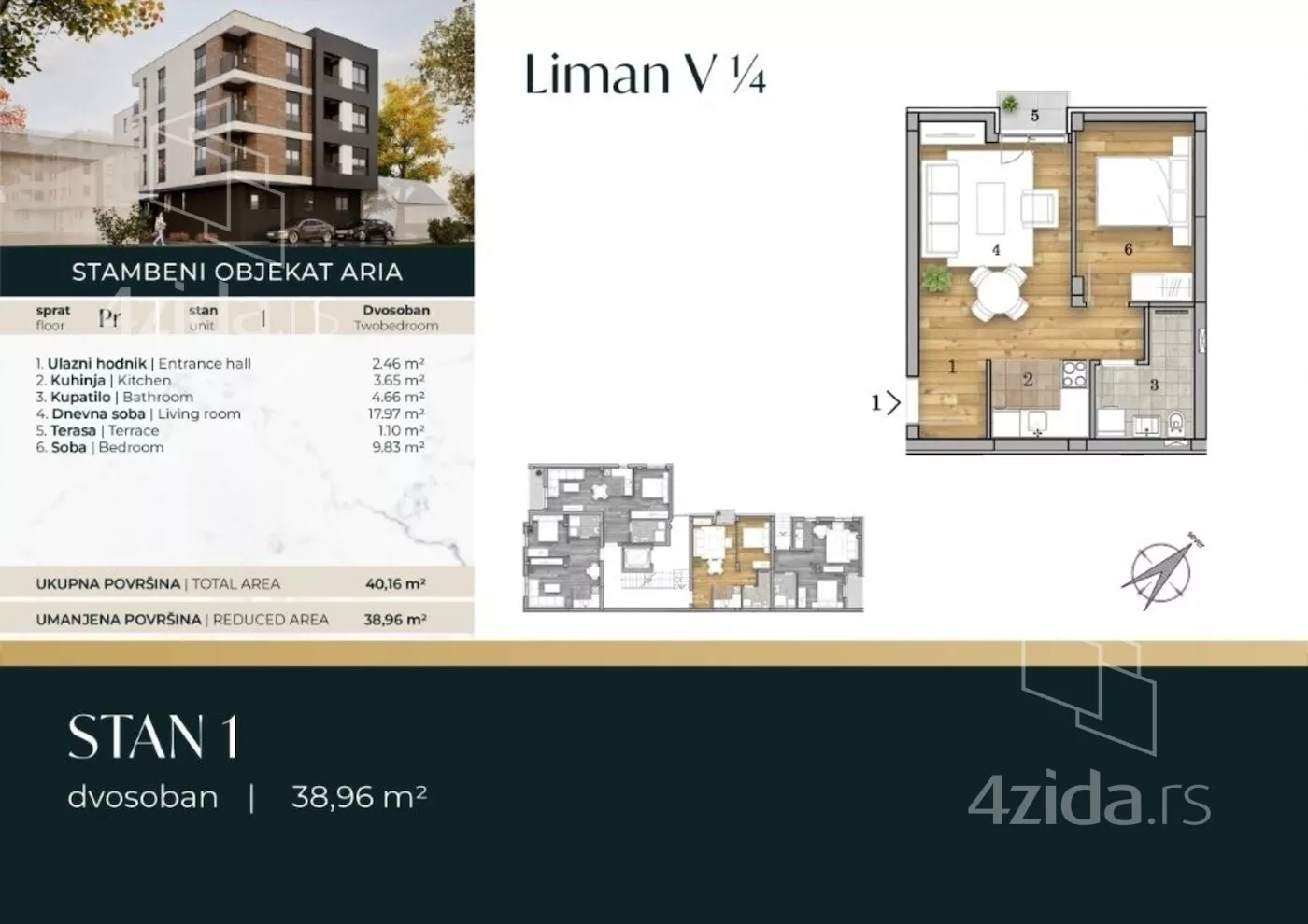 Dvosoban stan | 4zida