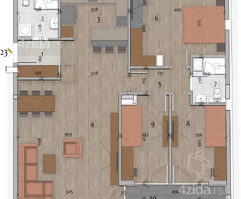 Troiposoban stan | 4zida