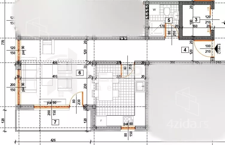 Jednosoban stan | 4zida