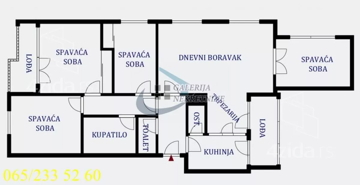Četvoroiposoban stan | 4zida