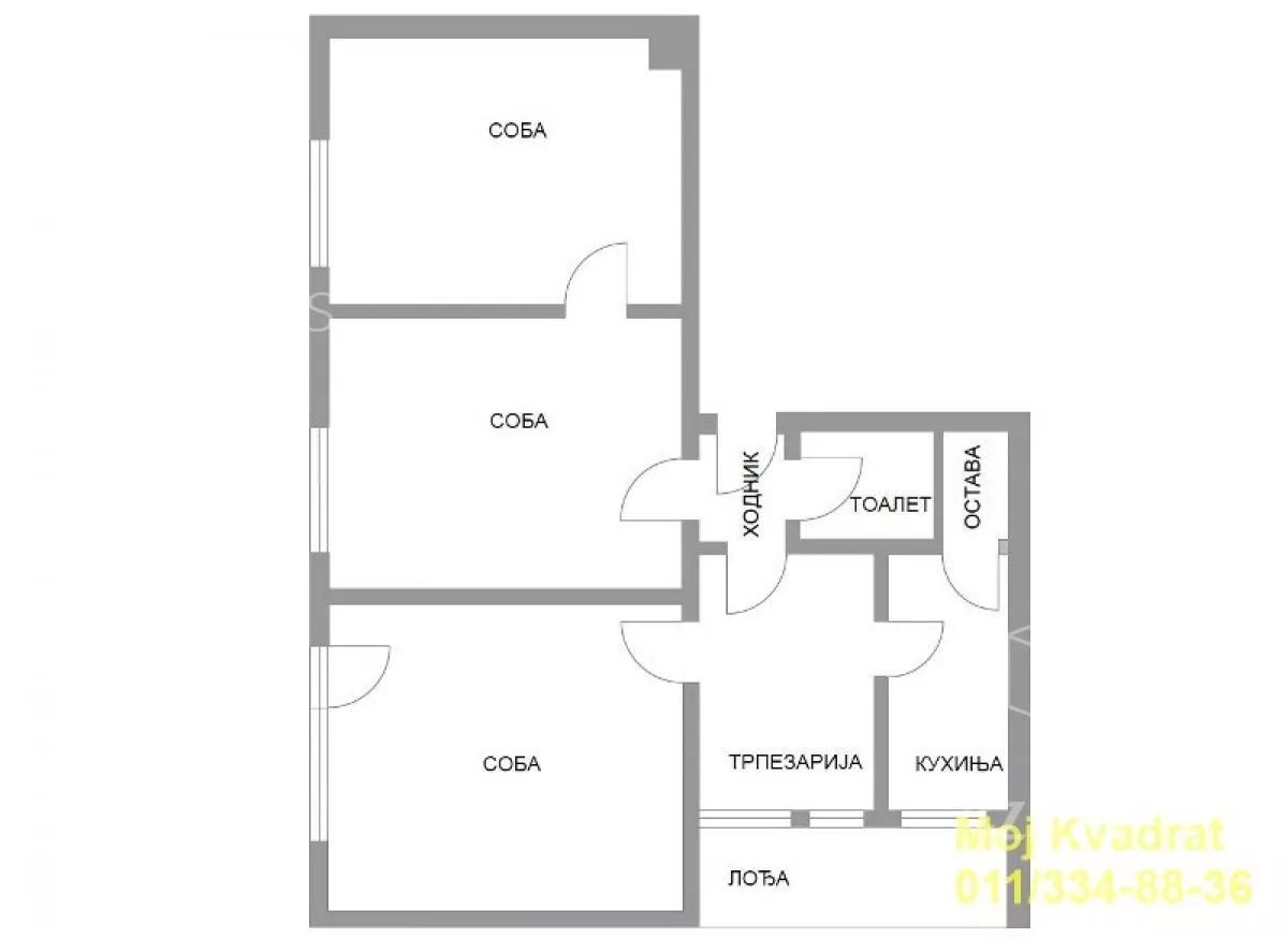 Trosoban stan | 4zida