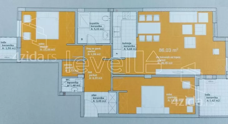 Trosoban stan | 4zida