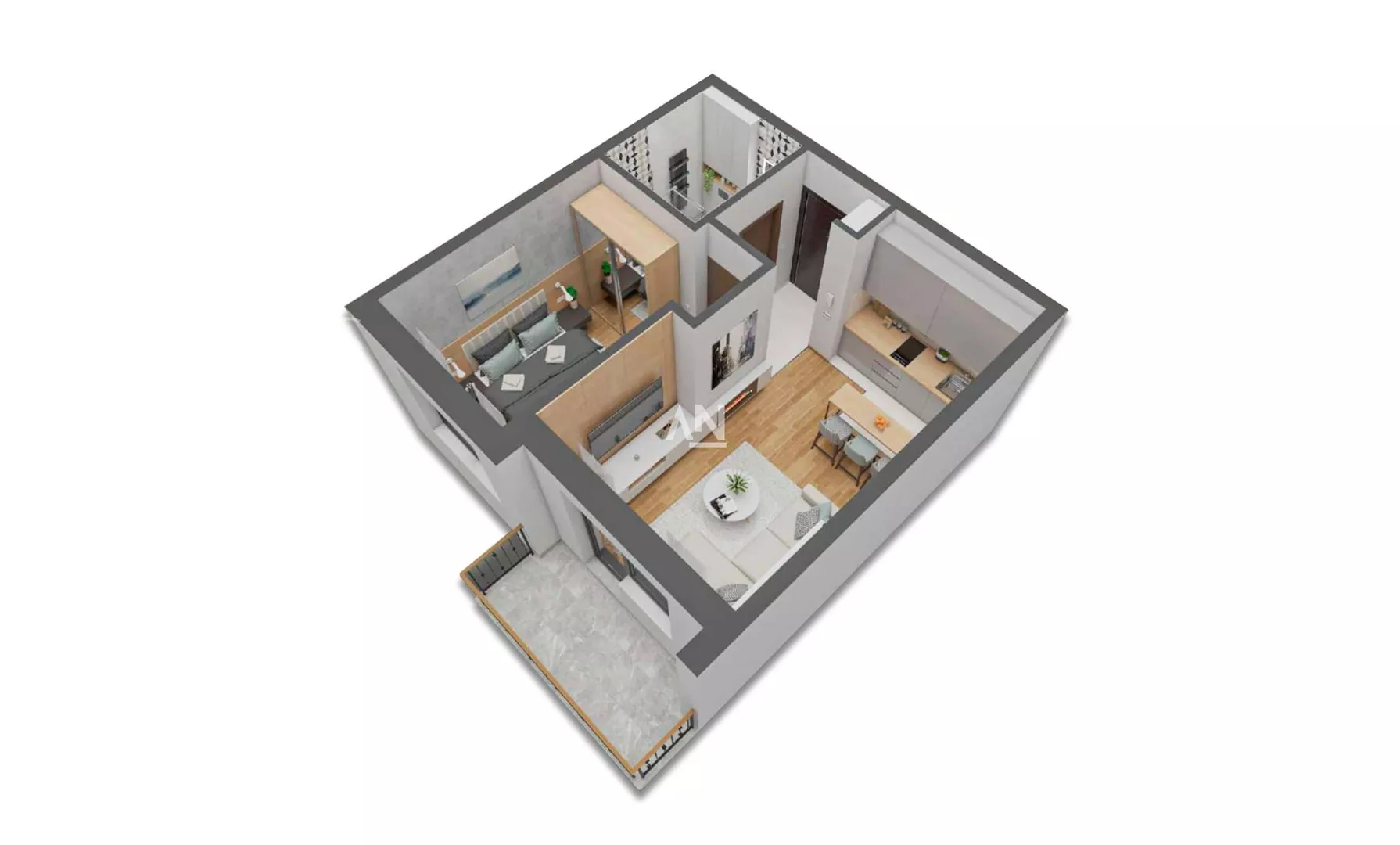 Jednoiposoban stan | 4zida