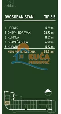 Dvosoban stan | 4zida