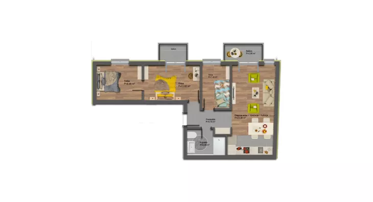 Trosoban stan | 4zida