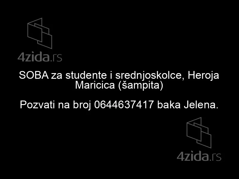 Garsonjera | 4zida
