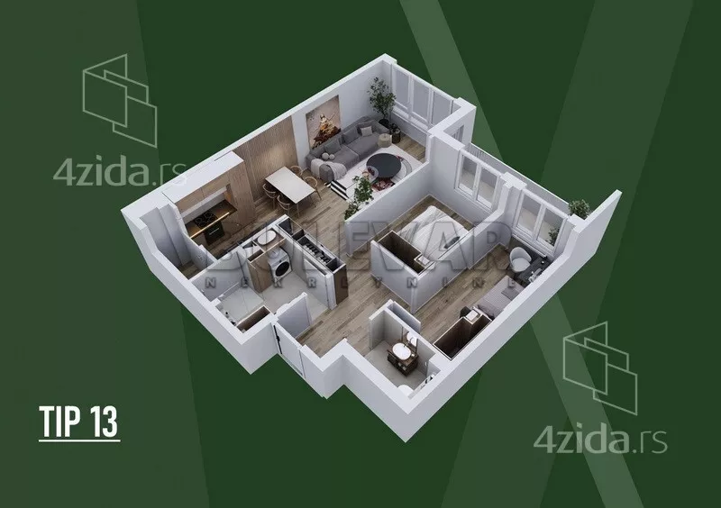Dvoiposoban stan | 4zida