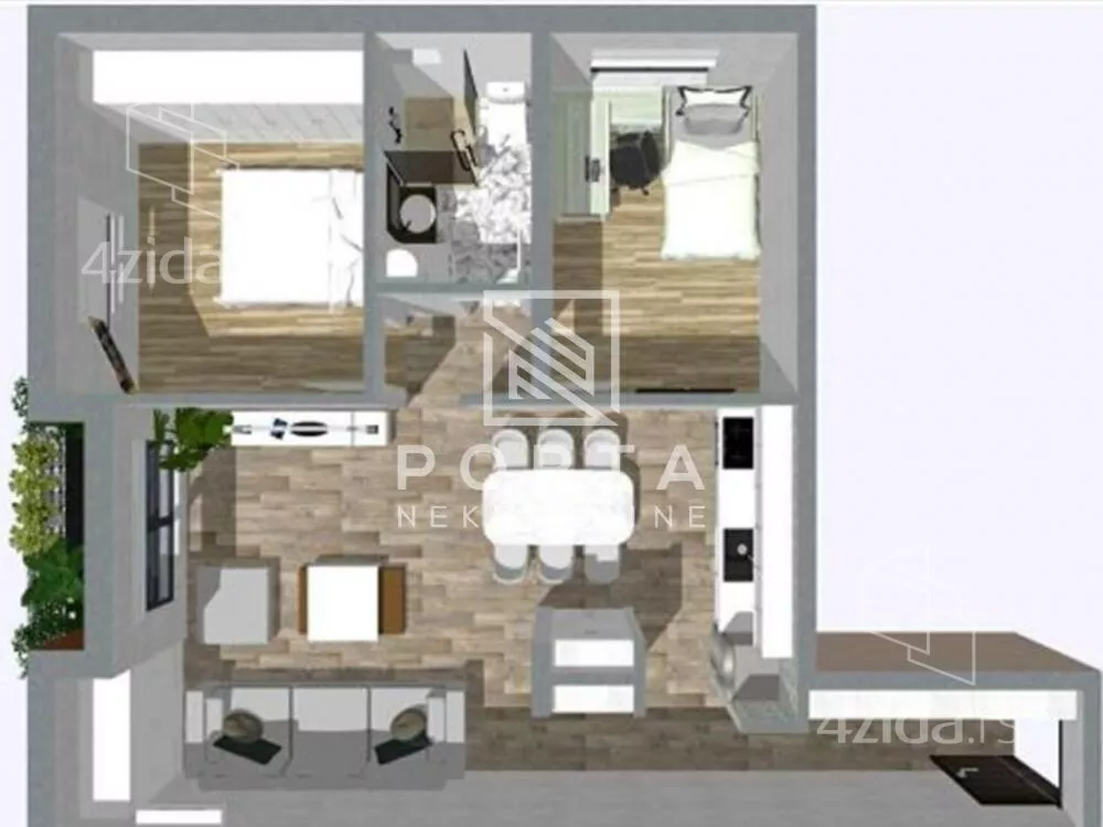 Trosoban stan | 4zida