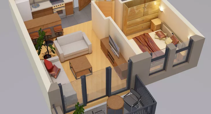 Jednoiposoban stan | 4zida