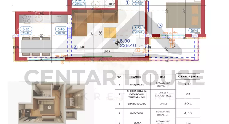 Jednoiposoban stan | 4zida