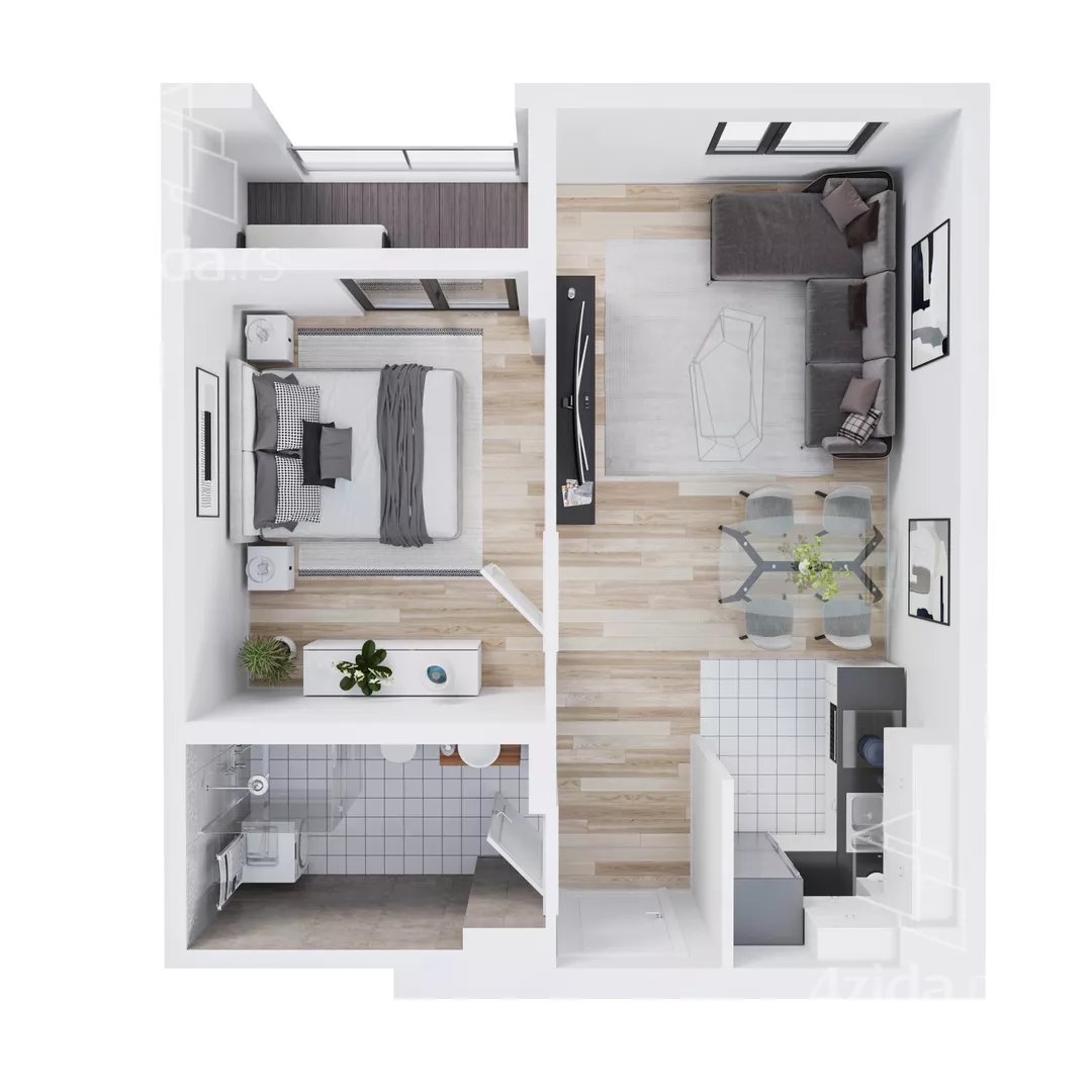 Jednoiposoban stan | 4zida