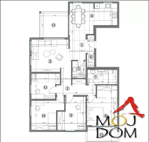 Petosoban stan | 4zida