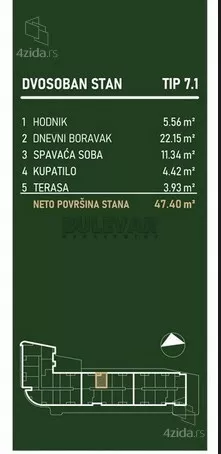 Dvosoban stan | 4zida