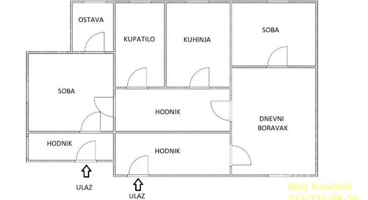 Trosoban stan | 4zida